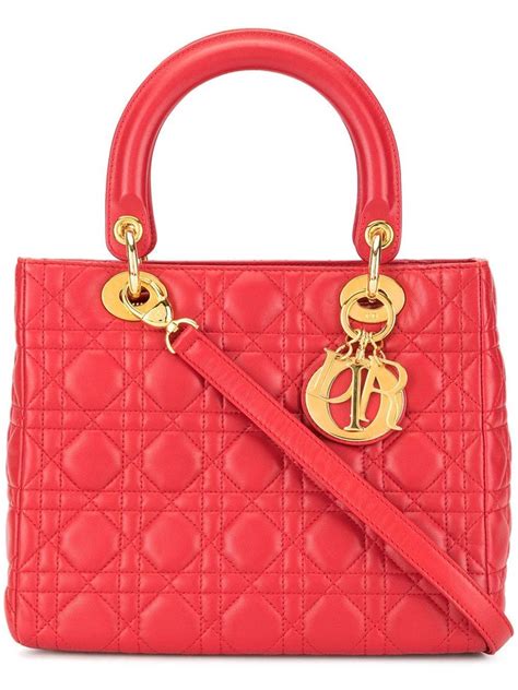 lady dior rossa|pre owned lady dior bag.